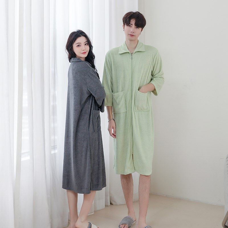 薄款男士睡衣夏一体式浴袍男吸汗排湿大码家居服可外穿男友用睡裙,女士内衣/男士内衣/家居服,睡袍/浴袍,淘宝优惠券,粉丝福利购,淘宝优惠卷