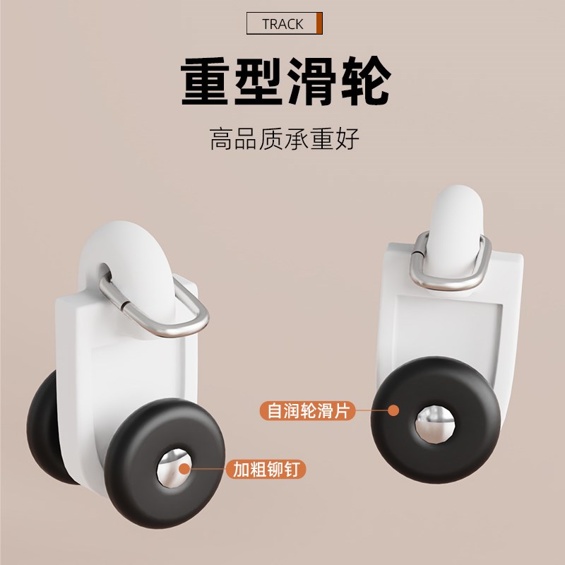 窗帘盒挡板轨道一体遮挡盒客厅铝合金成品遮挡盒顶装侧装静音滑轮