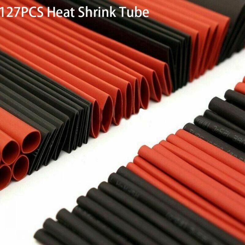 速发127 Pcs Electrical Cable Heat Shrink Tube Tubing Wrap Po