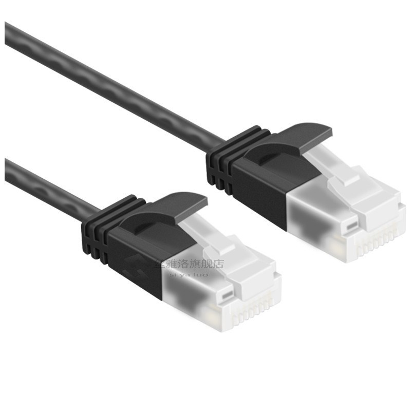 速发Superfine ltra Slim Cat6 Ethernet Cable RJ45 Right Angle