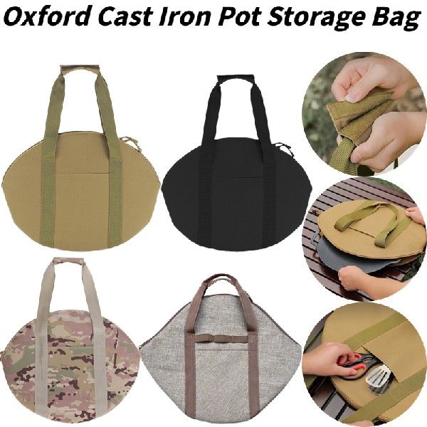 tdooe Camping Ctsa Iron Skillet HCarrirr Tote Bag Fryi