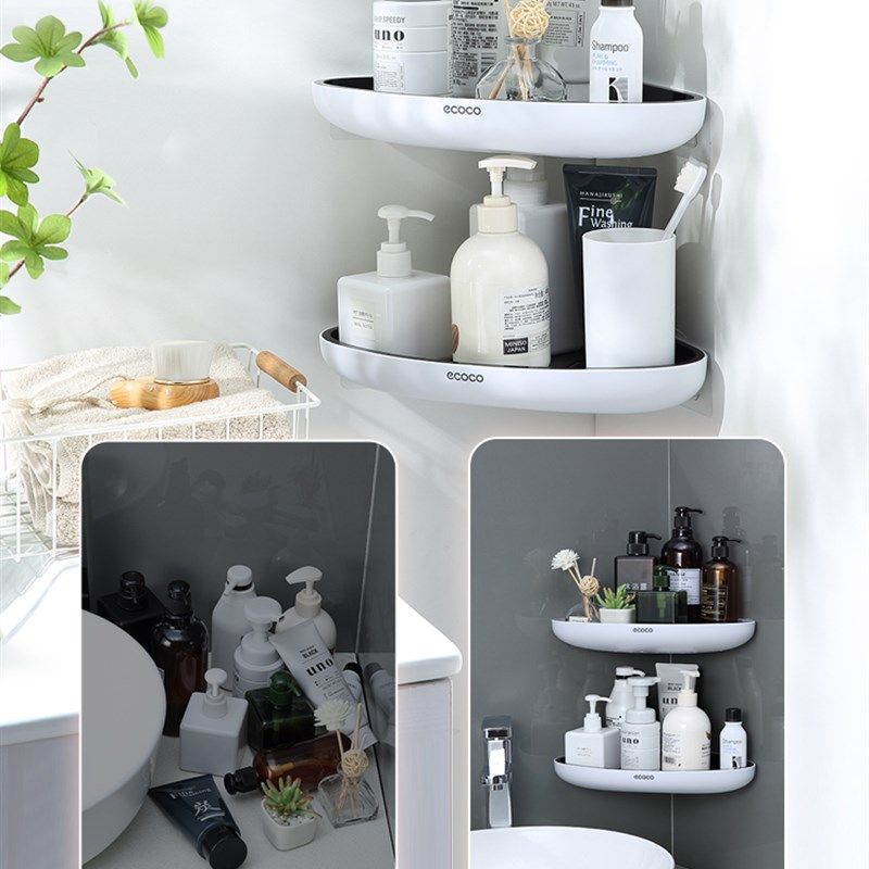 卫生间置物架壁挂式浴室厕所收纳免打孔洗漱台三角洗澡间墙上神器,家庭/个人清洁工具,浴室角架/置物架,淘宝优惠券,粉丝福利购,淘宝优惠卷