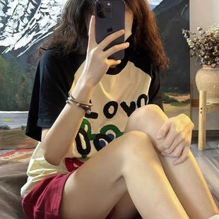 两件套装 睡衣女夏季 短裤 纯棉薄款 可外穿休闲家居服 学生甜美短袖