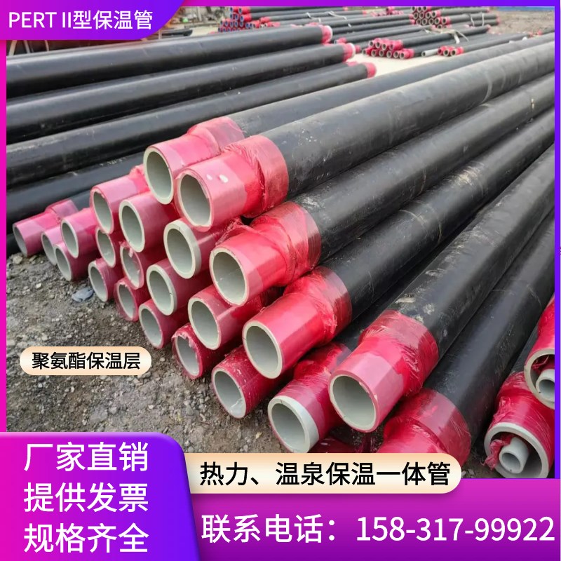 PERT2型保温管热力温泉用塑料热熔焊接dn315/160聚氨酯输水热力管