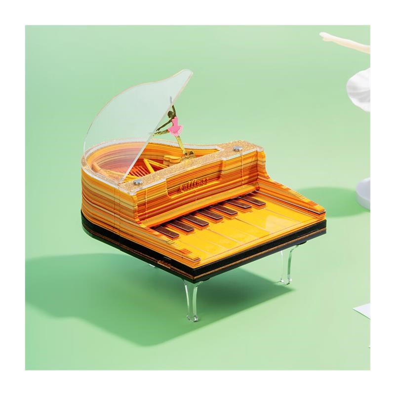 3d立体便签本可弹奏纸雕钢琴桌面摆件文创礼品纸质工艺品生日礼物