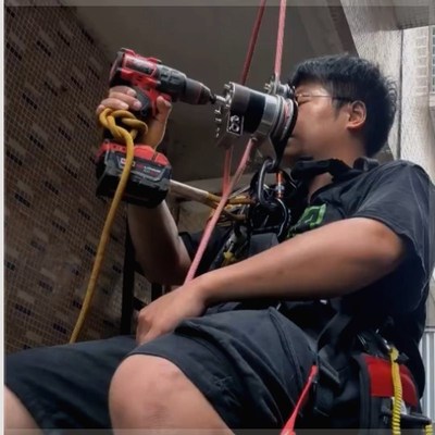 六代龙源龙速降高k空作业电升缓降器防恐慌自锁全程防坠爬绳机