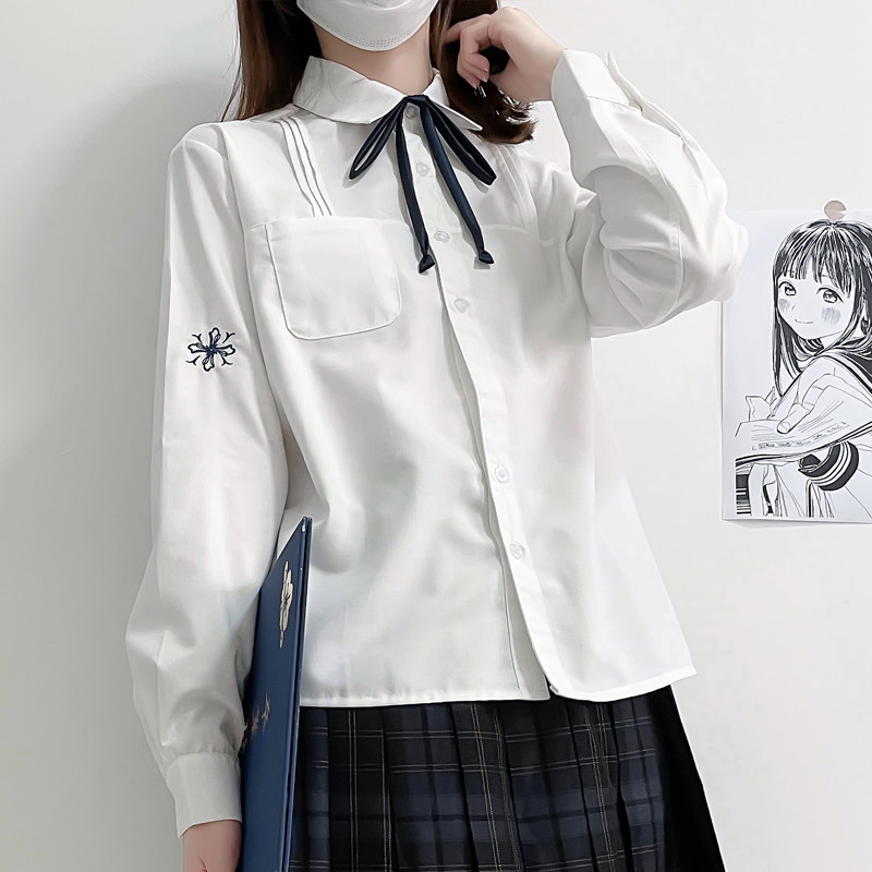 现货【断码清仓】59R两件任选 jk衬衫H长袖短袖学院风制服白衬衣