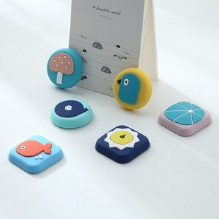 Stopper Protec 1PCS Door Adhesive Wall Self Cartoon Silicone