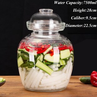 1500 Glass Large Hou Transparent Jar Thicken 10000 Pickle