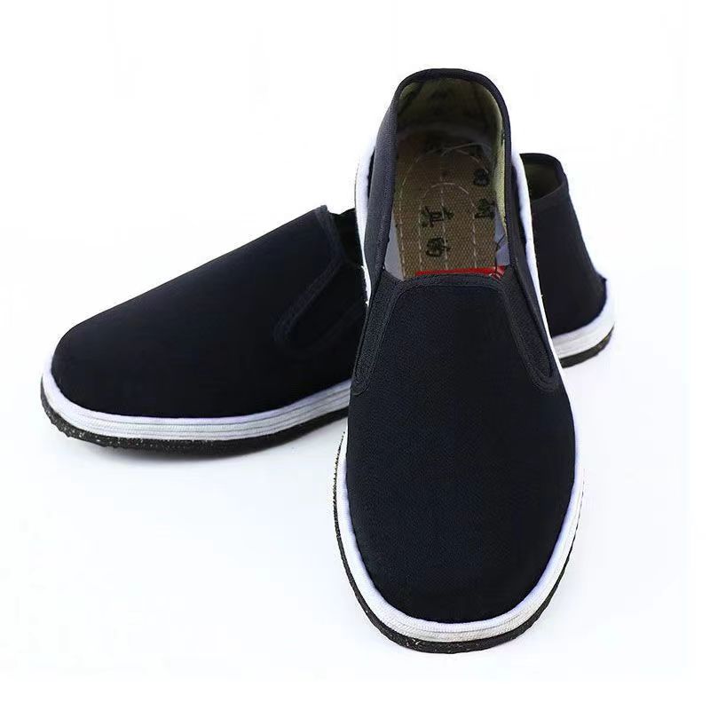 真正轮胎底布鞋男女款春夏季抗扎耐磨休闲板鞋劳保工地工作鞋子