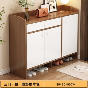 柜家用门口玄关柜阳台储物柜仿实木经济型大容量简约现代鞋 鞋 架子