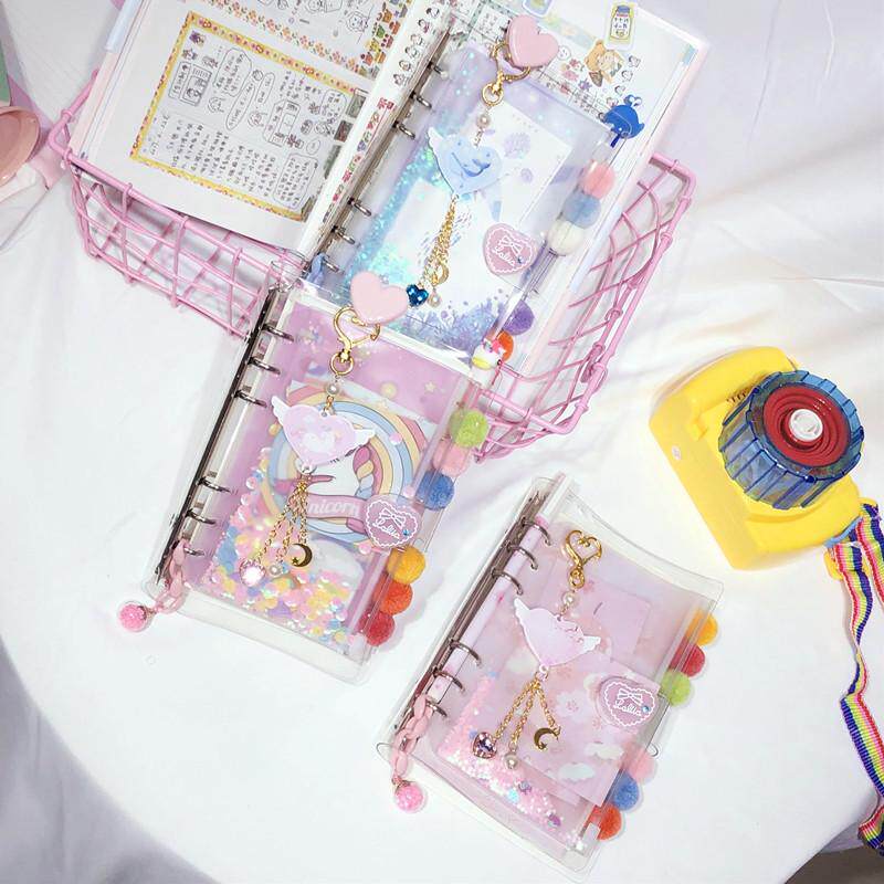 活页星空手账本方格少女心可爱流沙网红手帐本套装手杖笔记本,文具电教/文化用品/商务用品,手帐/日程本/计划本,淘宝优惠券,粉丝福利购,淘宝优惠卷