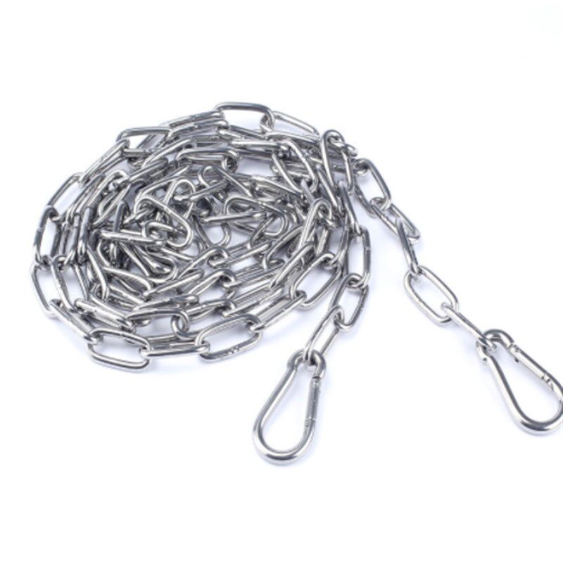 304不锈钢狗链子大型犬中型犬小型犬铁链项圈狗绳防咬家用牵引带