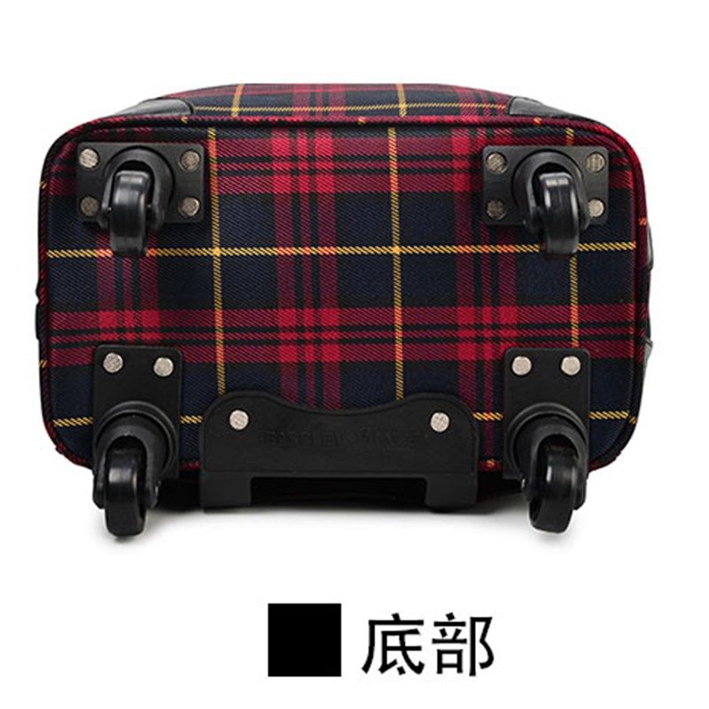 20寸登机防水英伦手提万向轮拉杆包旅行箱包短途行李袋拉杆箱女包