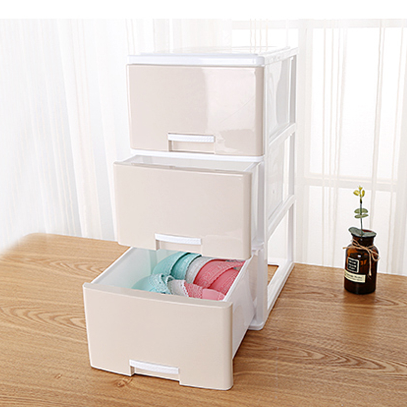 19N桌面收纳盒办公室文件文具抽屉式收纳柜加高大容量a4纸文件储