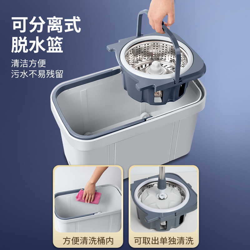 旋转拖把家用双驱2023新款一拖净拖布桶甩干地拖自动脱水拖地媛洛