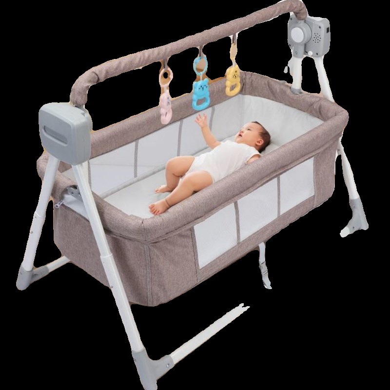 婴儿电动摇篮床新生睡觉神器宝宝摇摇床自动智能安抚摇椅蓝牙蚊帐