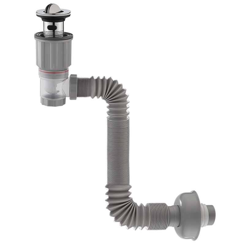 洗手盆下水管防i返臭神器洗脸盆下水器配件下水道排水管面盆弹跳