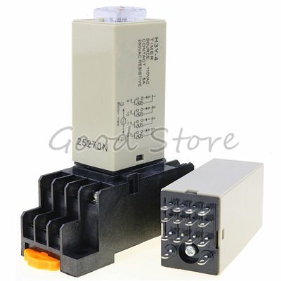 网红1SET H3Y-4 0-3min 110V Time relay power delay controller