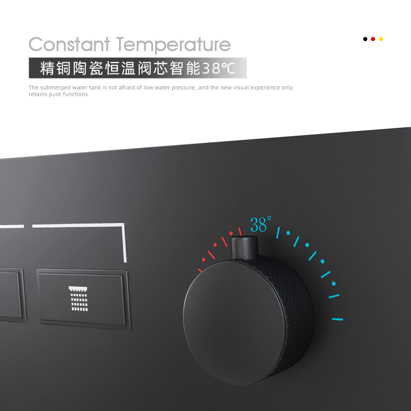 德国德朗斯汀暗装花洒入墙式恒温淋F浴套装顶喷隐藏嵌入预埋式热