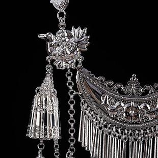 项圈民族苗族苗银风项链s舞台侗族银饰配饰新款大饰品演出少数服