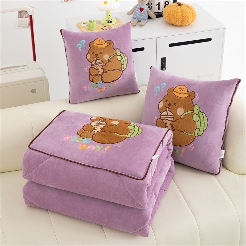 宝宝绒加厚抱枕被子两用折叠车载靠垫枕头被办公室沙发午睡空调被,居家布艺,抱枕被,淘宝优惠券,粉丝福利购,淘宝优惠卷