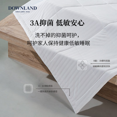 DOWNLAND顺滑款雪山冷感被空调被夏H季可机洗薄款夏凉被夏被子被