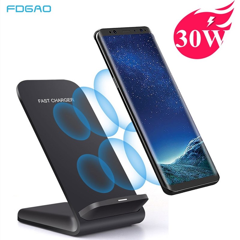 FDGAO 30W/20W/15W Qi Wireless Charger For iPhone 12 11 Pro