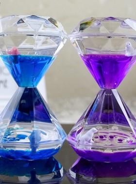 新款魔笔筒沙漏计时器儿童流沙水晶球荧光漏斗儿童家居摆件