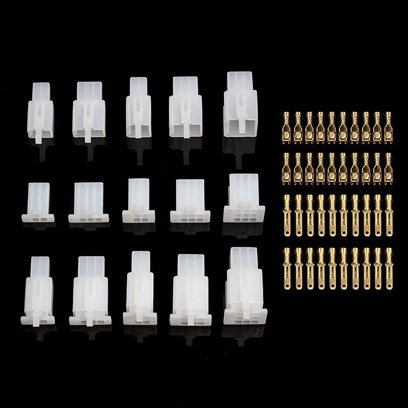 1200/580PCS Car Motorcycle Electrical 2 3 4 6 9Pin Male Fema