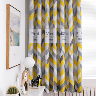 简约遮光窗帘布料成品半窗遮挡帘短门帘小窗帘遮光布飘窗帘卧室客