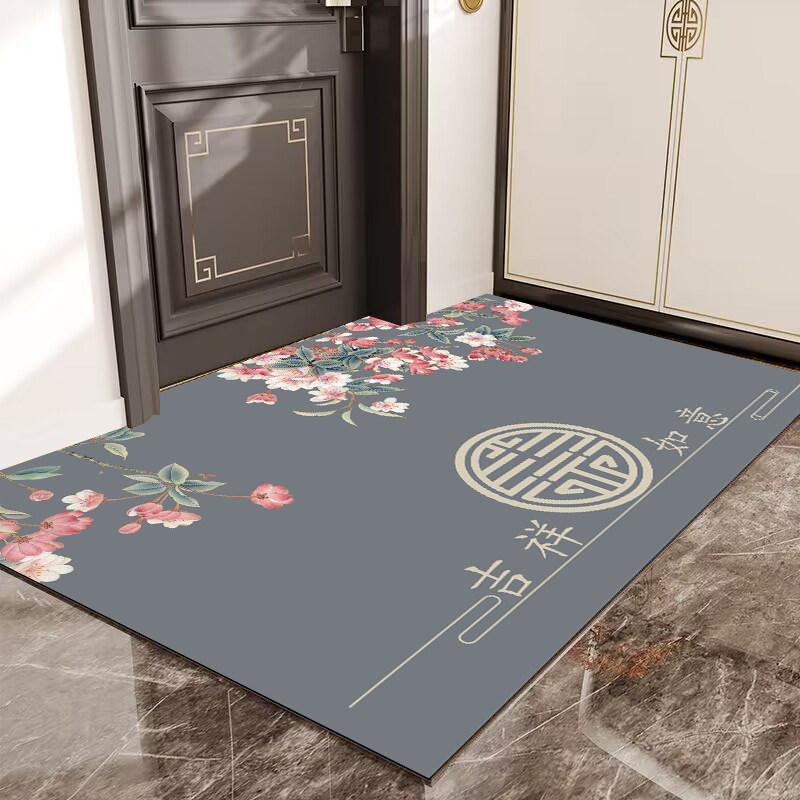 新中式入户门皮革地垫玄关进门口家用防滑脚垫可擦免洗可裁剪地毯,居家布艺,入户地垫,淘宝优惠券,粉丝福利购,淘宝优惠卷