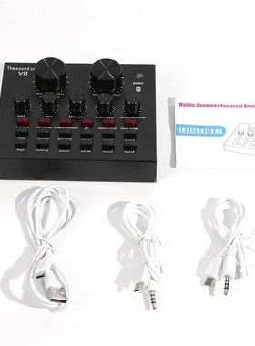 V8 X7 Live Sound Card Bluetooth 5.0 Audio Headset Microphon