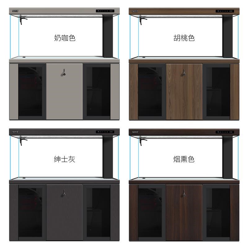 鱼缸客厅大型智能超白玻璃家用玄关隔断屏风2024新款水族箱