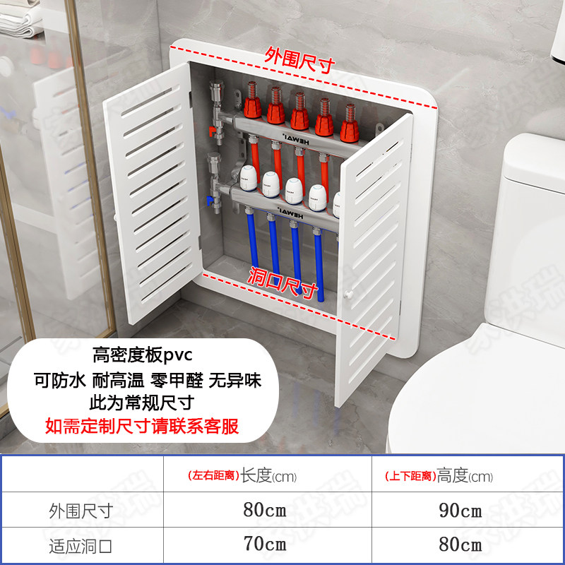 地暖分水器遮挡罩免打孔贴墙洞口检修口遮挡盖暖气片装饰遮丑挡板