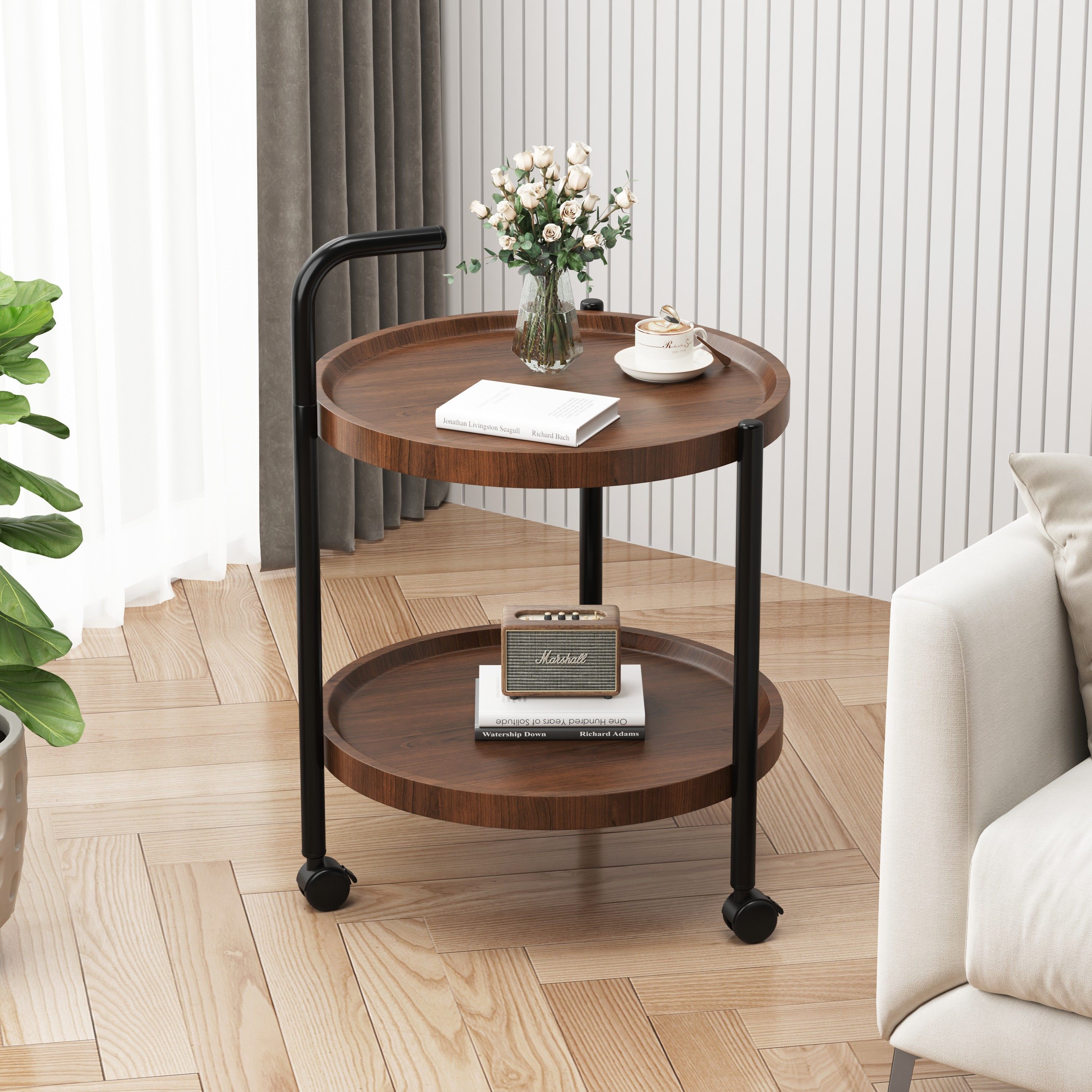 小型床头柜简约现代家用卧室置物架电脑桌床边桌可移动床头小桌子,住宅家具,移动边几/推车,淘宝优惠券,粉丝福利购,淘宝优惠卷