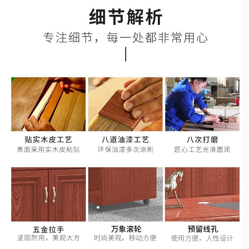 工厂销新中式实木大班台简约老y板桌仿古总裁桌简约现代单人办公