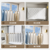 隐形晾衣绳免打孔收缩钢丝晾衣架室内卫生间阳台伸缩挂晒衣服神器