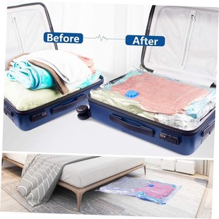 Saver Vacume Vacuum Pump With Bag Space Bags Storage 5Pcs