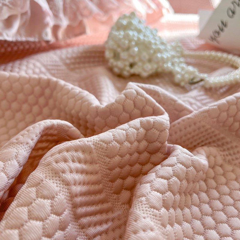 夏季公主风凉感丝豆豆冰丝凉席三件套可水洗机洗床盖床裙款空调席,床上用品,冰丝席,淘宝优惠券,粉丝福利购,淘宝优惠卷