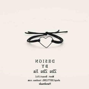 小祖宗头绳送男i朋友的小皮套皮筋送男朋友头绳简约两用情侣手链