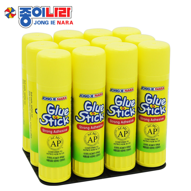 南韩固体胶glue stpick韩国固体胶棒35g固体胶粘力强 整盒12支包
