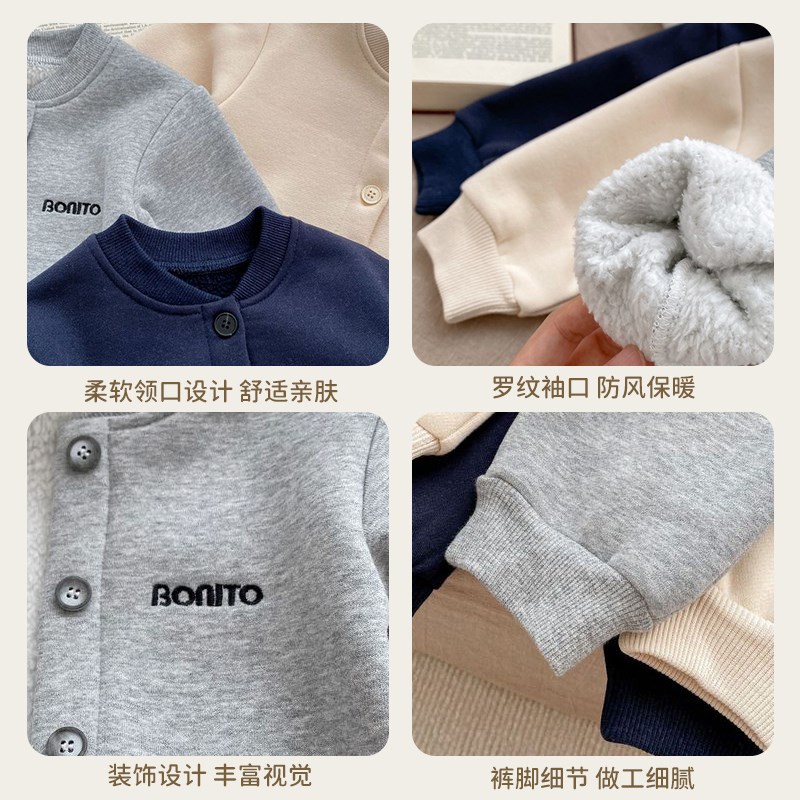 小月龄宝宝冬装超萌韩系s婴幼儿连体衣加绒加厚外出爬服满月百天