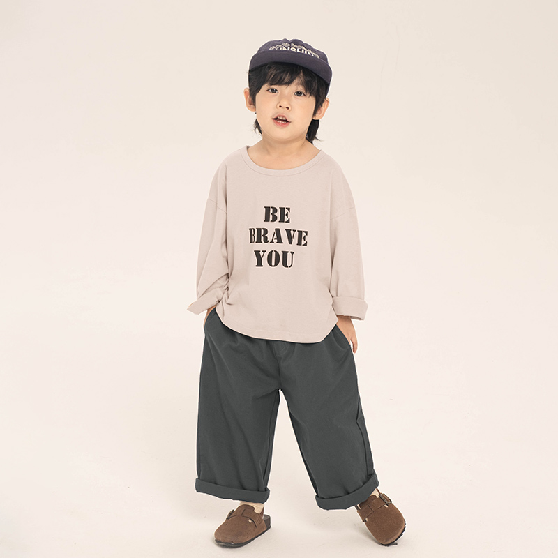 男童长袖Td恤2023秋装新款儿童韩系打底衫中小童纯棉宽松上衣春秋