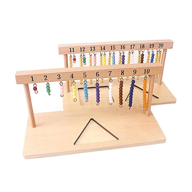 Baby Toy Montessori Math Toy Colorful Beads Stair Hanger Col怎么看?