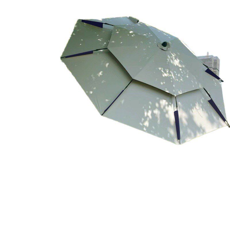 户外遮阳伞新款i露营伞野餐便携黑胶钓鱼伞防雨防晒摆地摊轻便大