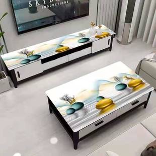 桌布防水防烫防油茶几电视柜新款皮革桌垫书桌定制台布长方形免洗