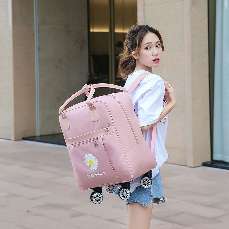 新款可登机万向轮拉杆箱女行李包短途旅游轻便手提可背万向轮拉杆