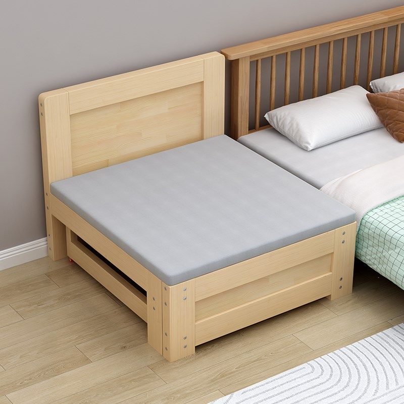 实木沙发折叠床两用卧室小户型榻榻米单人床儿童带护栏推拉伸缩床,住宅家具,儿童拼接床,淘宝优惠券,粉丝福利购,淘宝优惠卷