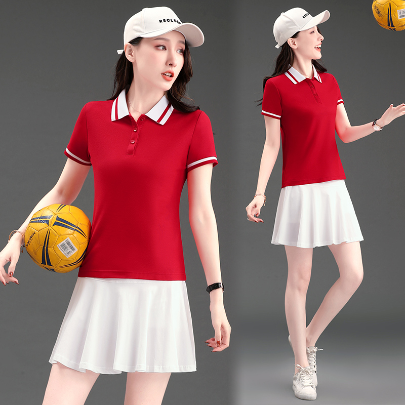 夏季休闲运动裤裙套装女时尚男女团体运动K套装网球裙羽毛球服定